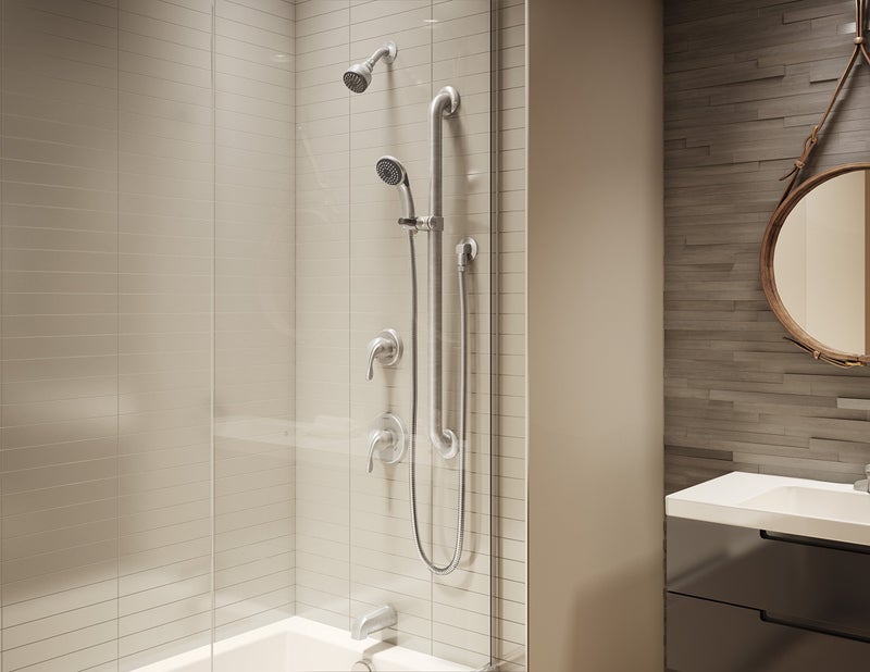 Symmons 060-STN Non-Diverter Tub Spout in Satin Nickel, 5 1/2" - Image 2
